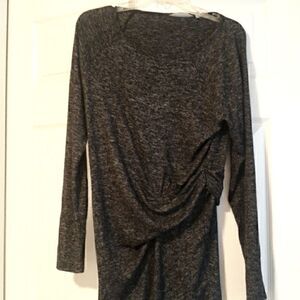 Athleta dress, long sleeve, gray.